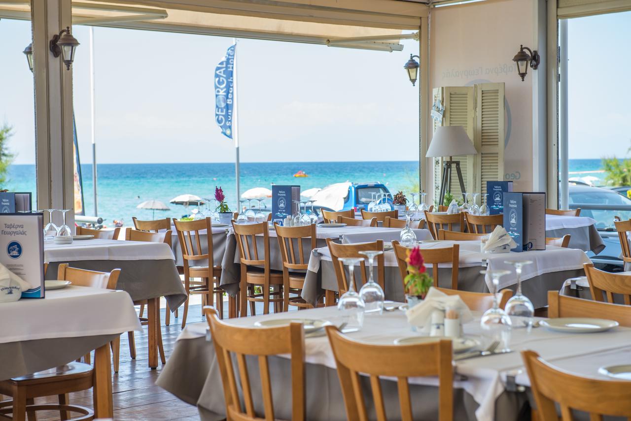 Georgalas Sun Beach Rooms Nea Kallikrateia Экстерьер фото